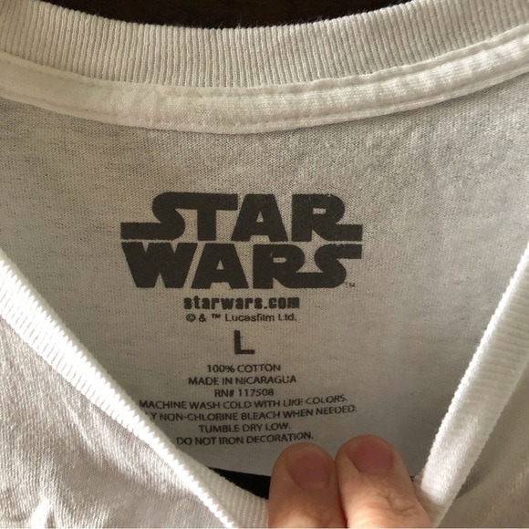 Star Wars Anime spell out short sleeve graphic tee in size L - Picture 4 of 4